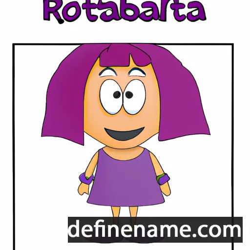 cartoon of the name Robertta