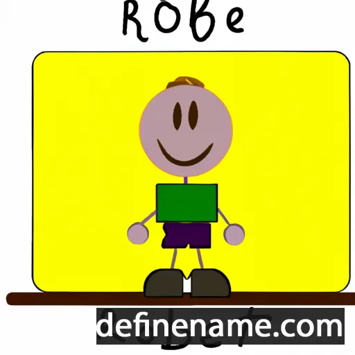 cartoon of the name Robett