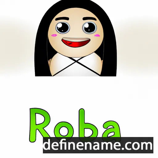 cartoon of the name Robia