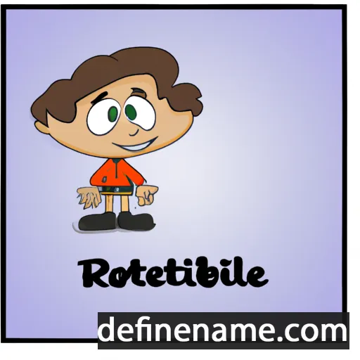 cartoon of the name Robinette