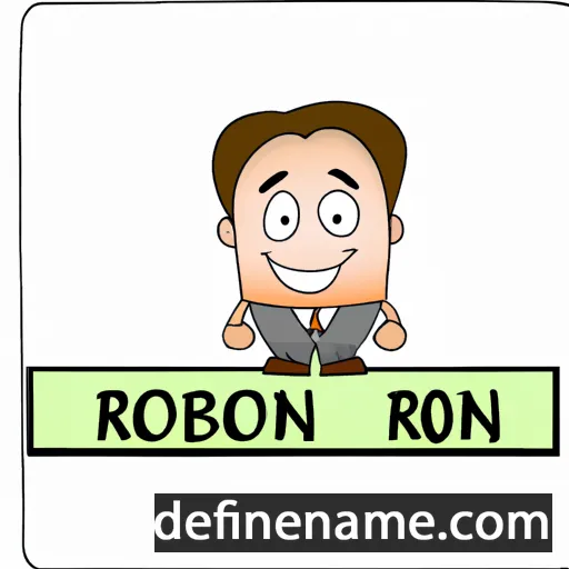 cartoon of the name Robson