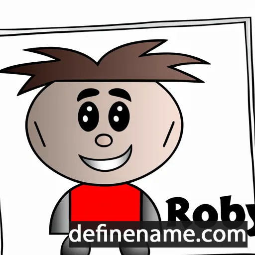 cartoon of the name Roby