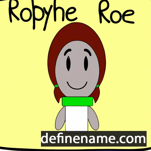 cartoon of the name Robyne