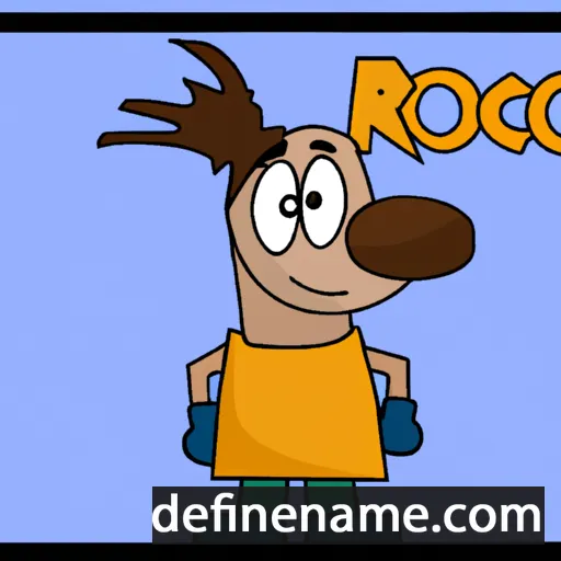 cartoon of the name Roccu