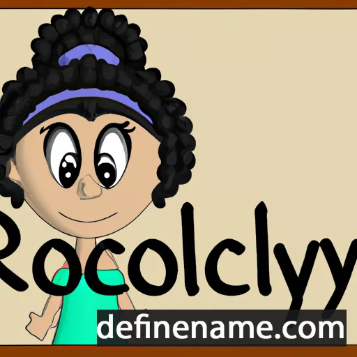 cartoon of the name Rocilyn