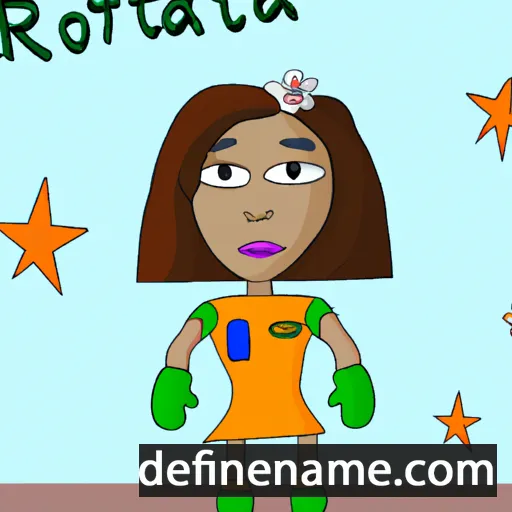 cartoon of the name Rocketa