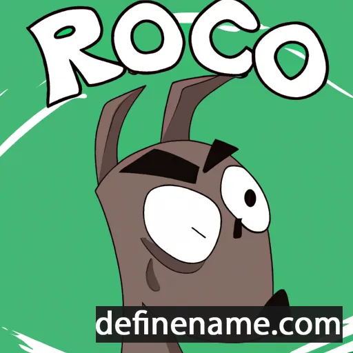 cartoon of the name Roco