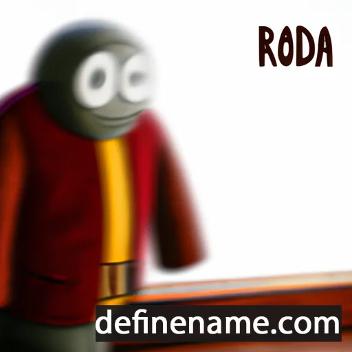 cartoon of the name Rodaba