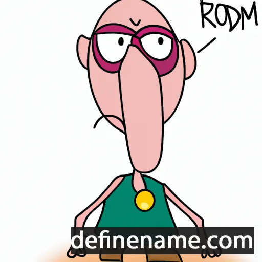 cartoon of the name Rodam