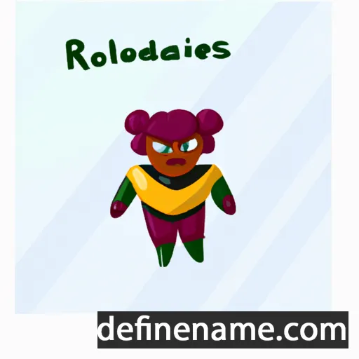 cartoon of the name Rodelindis