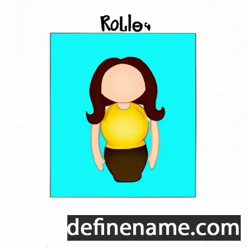 cartoon of the name Rodelyn