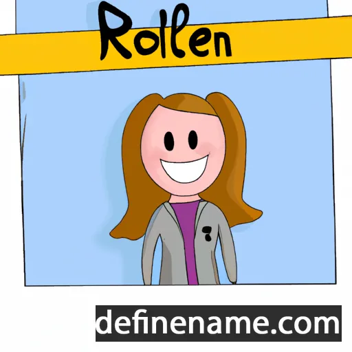 cartoon of the name Roelien