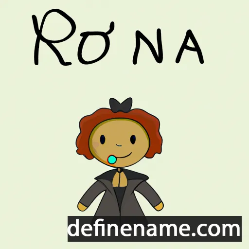 cartoon of the name Roena