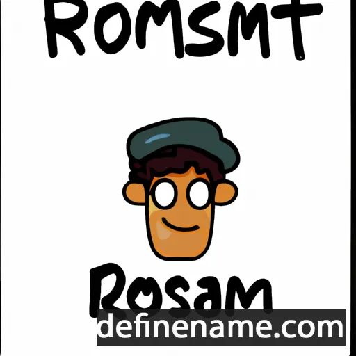 cartoon of the name Roestam