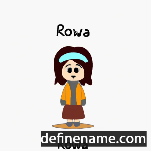 Roṋewa cartoon