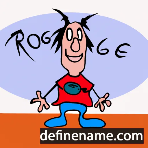 cartoon of the name Rog