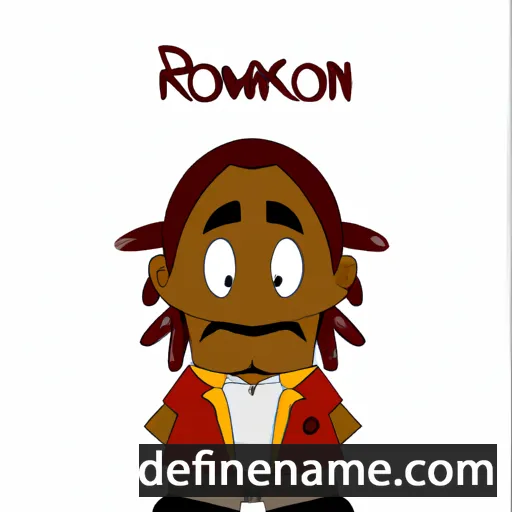 cartoon of the name Ro'kwon