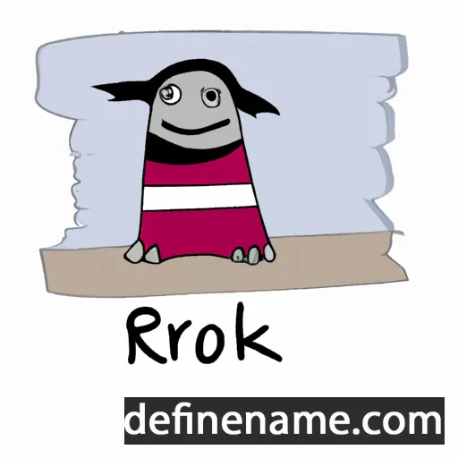 cartoon of the name Rókur