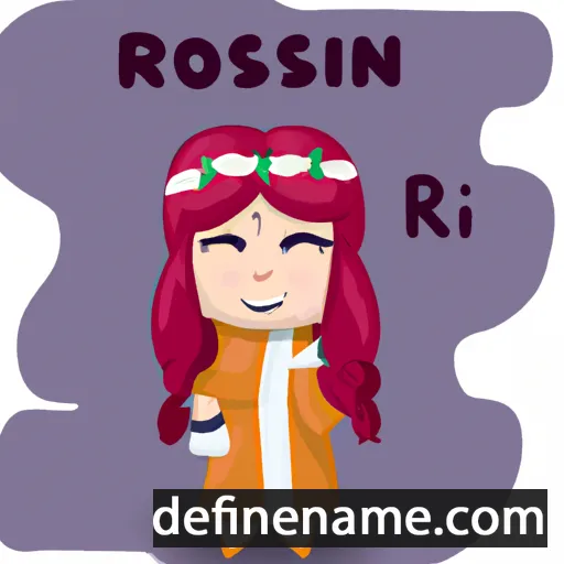 cartoon of the name Róslín