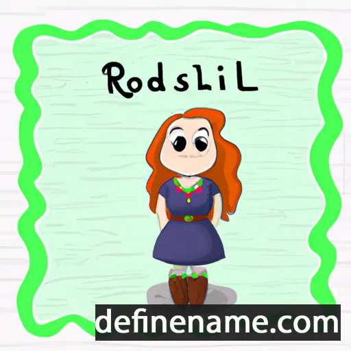 cartoon of the name Róslind