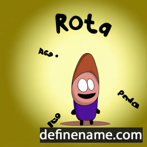 cartoon of the name Róta