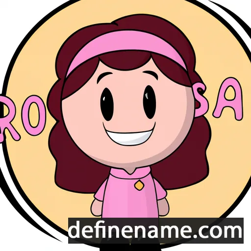 cartoon of the name Ròsa