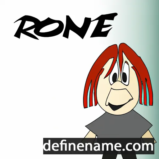 cartoon of the name Röné