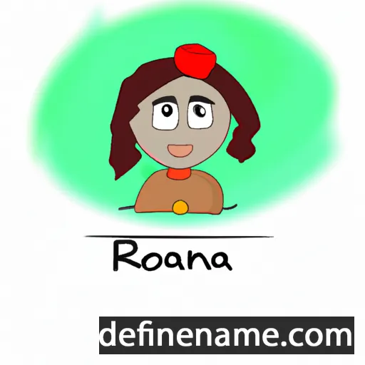 cartoon of the name Rohana