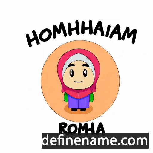 cartoon of the name Rohimah