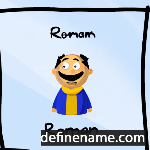 cartoon of the name Rohmat