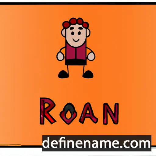 cartoon of the name Rojan