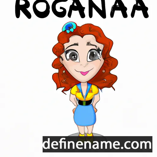 cartoon of the name Rojeana