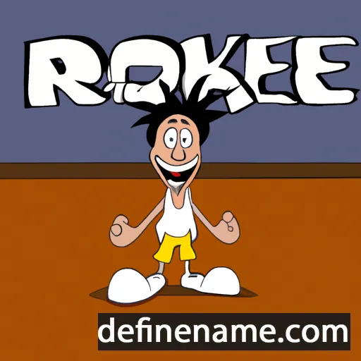 cartoon of the name Rokee