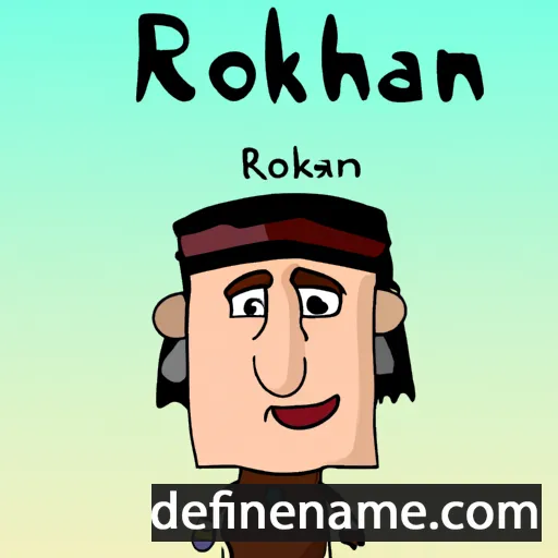 cartoon of the name Rokhman