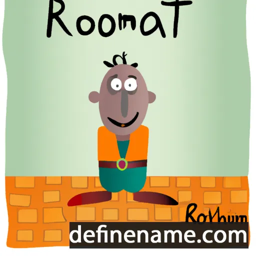 cartoon of the name Rokhmat