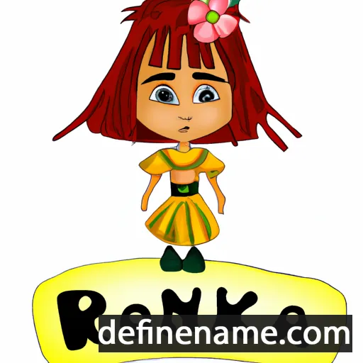 cartoon of the name Rokina