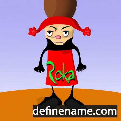 cartoon of the name Roksa