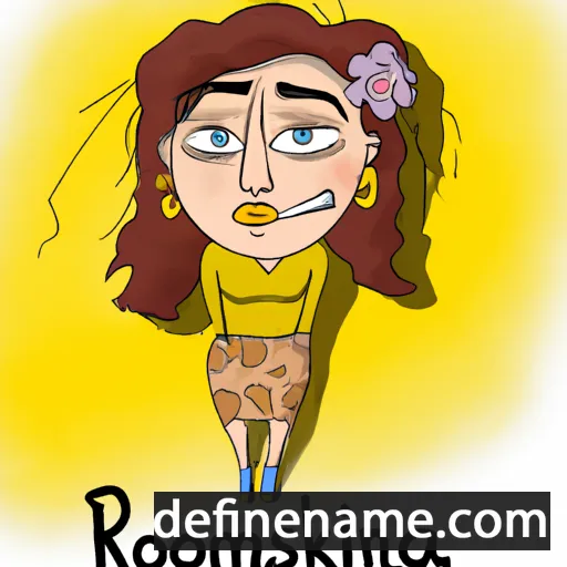 cartoon of the name Roksania