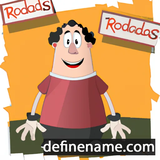 cartoon of the name Rolandas