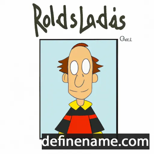 cartoon of the name Rolands