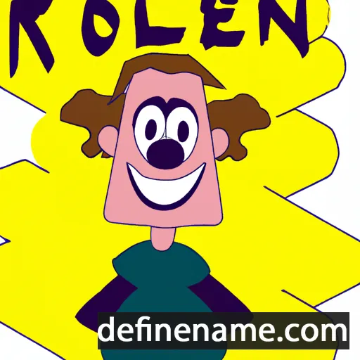 cartoon of the name Rolien