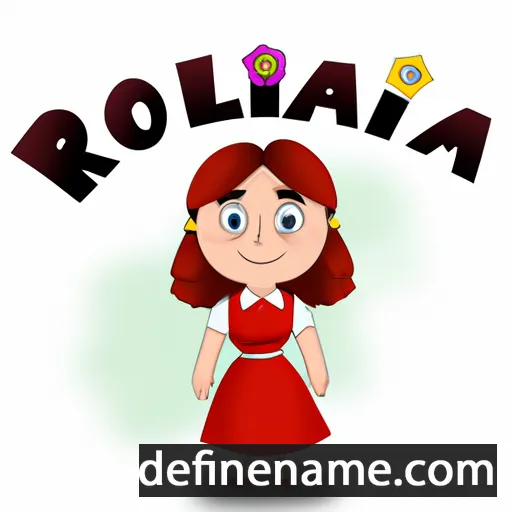 cartoon of the name Rolina