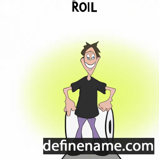 cartoon of the name Rollin