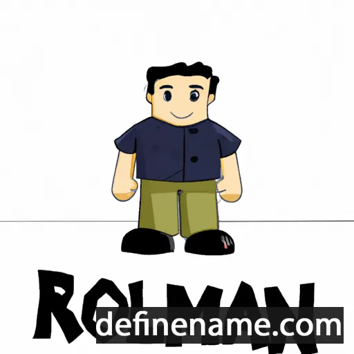 cartoon of the name Rolman