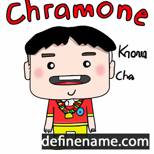 cartoon of the name Rom Chang