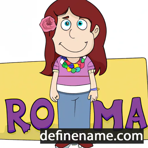 cartoon of the name Roma