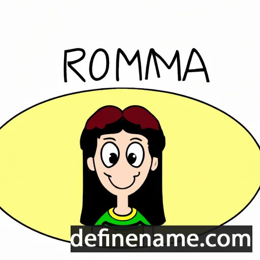 cartoon of the name Romaina