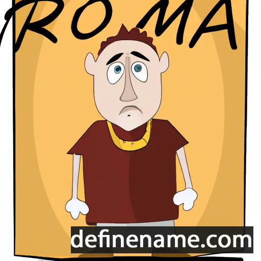 cartoon of the name Romanas