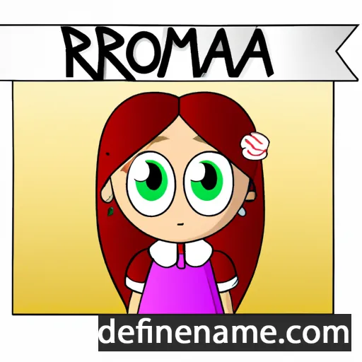 cartoon of the name Romanca