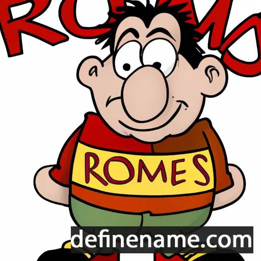 cartoon of the name Romas